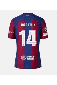 Barcelona Joao Felix #14 Jalkapallovaatteet Kotipaita 2023-24 Lyhythihainen